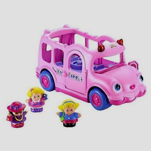 Price List India | Fisher-Price Pink Lil' Movers School Bus Little ...